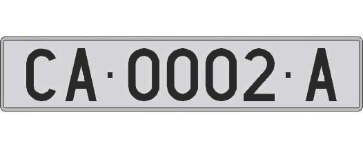 CA0002A matricula larga