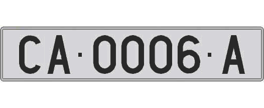 CA0006A matricula larga
