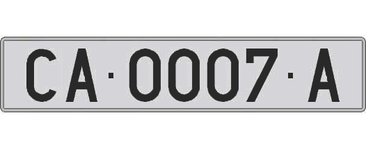 CA0007A matricula larga