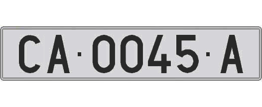 CA0045A matricula larga