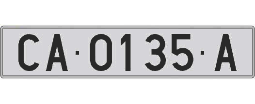 CA0135A matricula larga