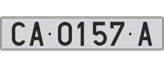 CA0157A matricula larga