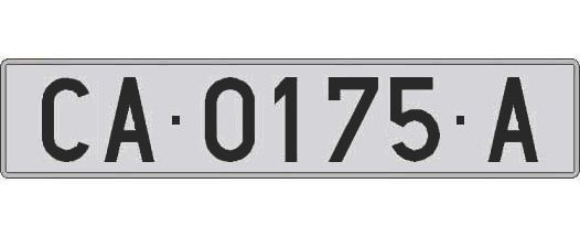 CA0175A matricula larga