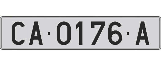 CA0176A matricula larga