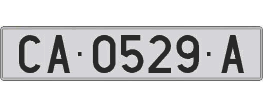 CA0529A matricula larga