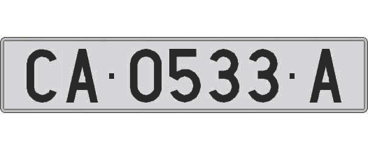 CA0533A matricula larga