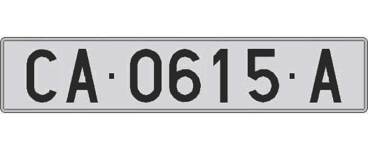 CA0615A matricula larga