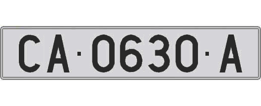 CA0630A matricula larga