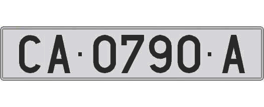 CA0790A matricula larga