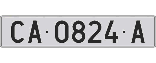 CA0824A matricula larga