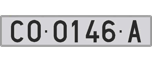 CO0146A matricula larga