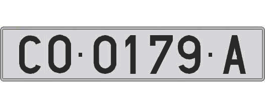 CO0179A matricula larga