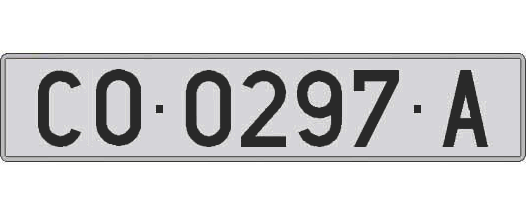 CO0297A matricula larga