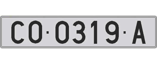 CO0319A matricula larga