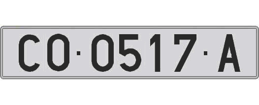 CO0517A matricula larga