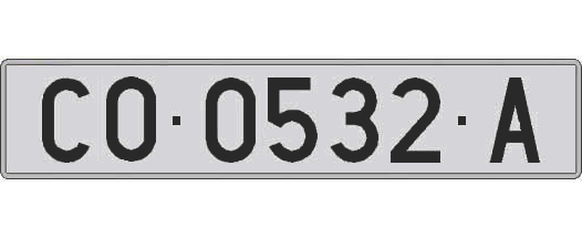 CO0532A matricula larga