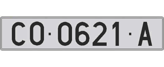 CO0621A matricula larga