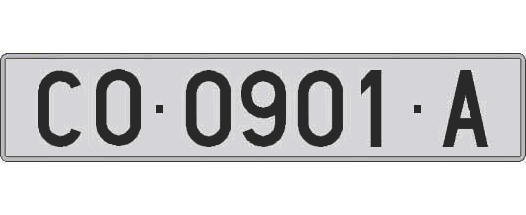 CO0901A matricula larga