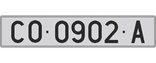 CO0902A matricula larga