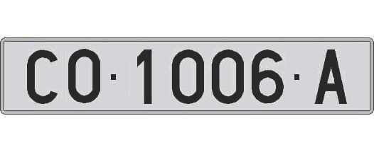 CO1006A matricula larga