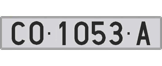CO1053A matricula larga