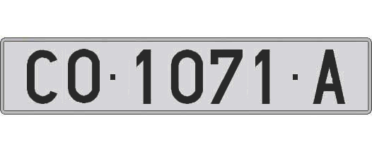 CO1071A matricula larga