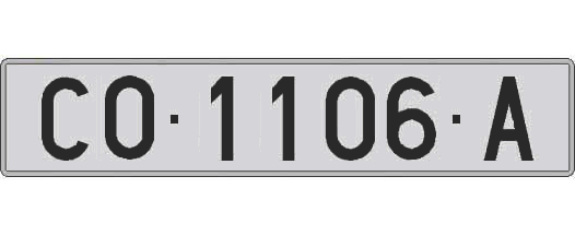 CO1106A matricula larga
