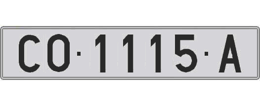 CO1115A matricula larga