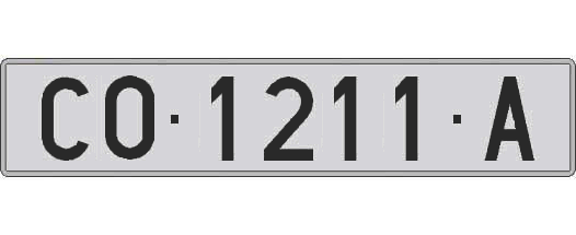 CO1211A matricula larga