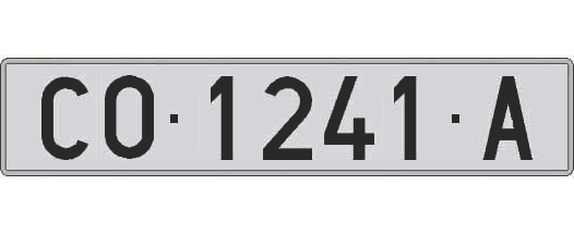 CO1241A matricula larga