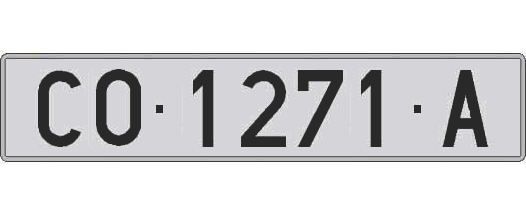 CO1271A matricula larga