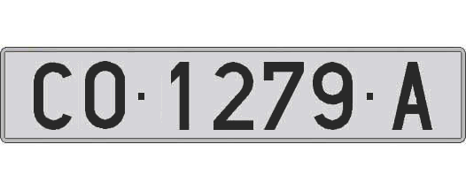 CO1279A matricula larga