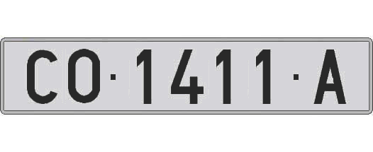CO1411A matricula larga