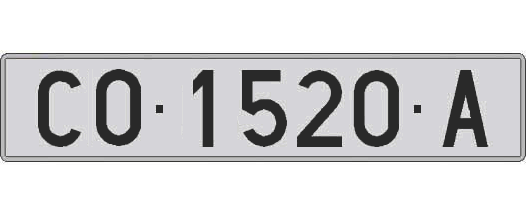 CO1520A matricula larga