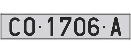 CO1706A matricula larga