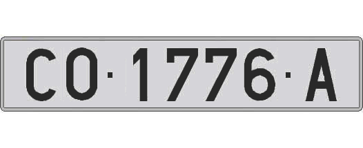 CO1776A matricula larga
