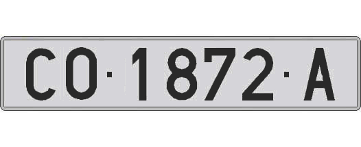 CO1872A matricula larga