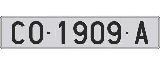 CO1909A matricula larga