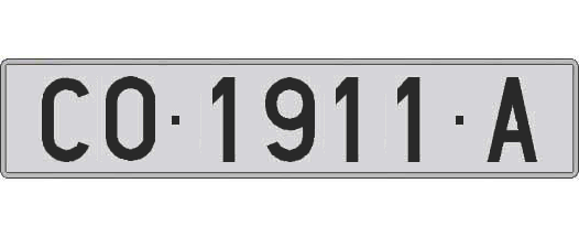 CO1911A matricula larga