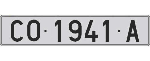 CO1941A matricula larga