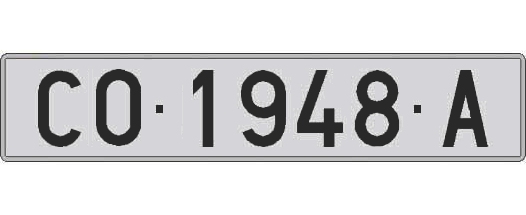 CO1948A matricula larga