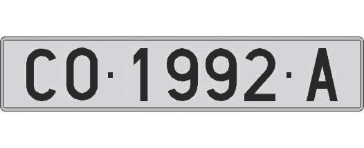 CO1992A matricula larga