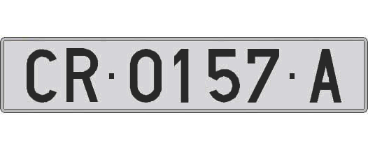 CR0157A matricula larga