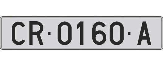 CR0160A matricula larga
