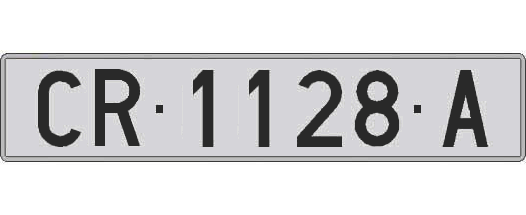 CR1128A matricula larga