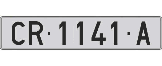 CR1141A matricula larga