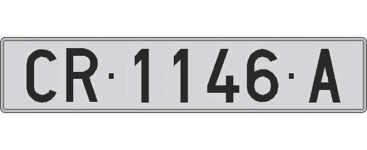 CR1146A matricula larga