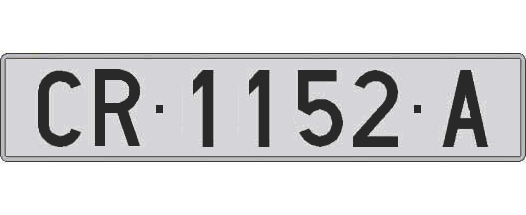 CR1152A matricula larga