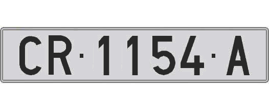 CR1154A matricula larga