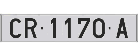 CR1170A matricula larga